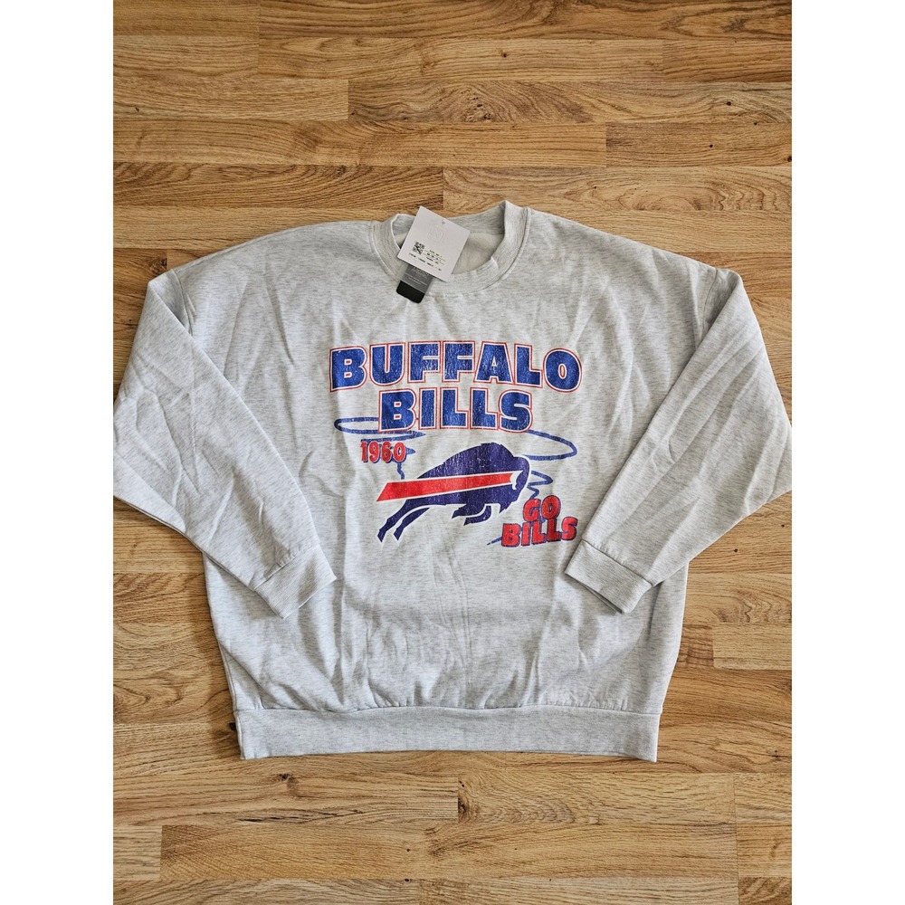 Buffalo Bill's Gameday Couture Sweatshirt Gray Size L